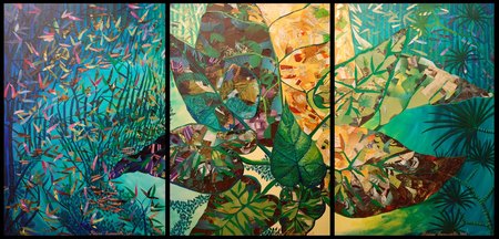Alocasia -100x210 cm - 39x83 inches - All rights reserved.