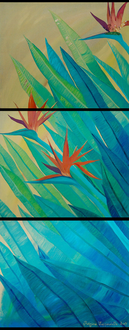 Strelitzia - 150x100 cm - 63x39 inches - All rights reserved.