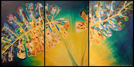 Monstera Deliciosa - 76x153 cm - 30x60 inches - All rights reserved.